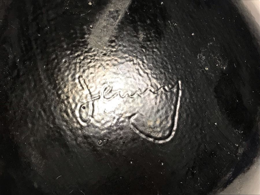 Pair Of Signed Art Metal Enamel Copper Plates 11R & 7R [Photo 8]