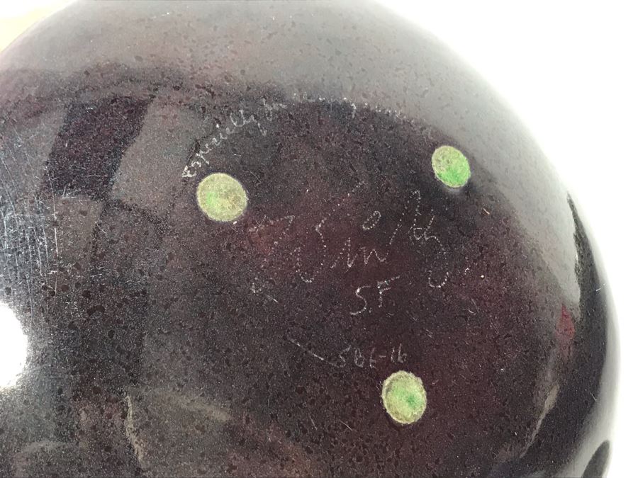 Pair Of Signed Art Metal Enamel Copper Plates 11R & 7R [Photo 11]