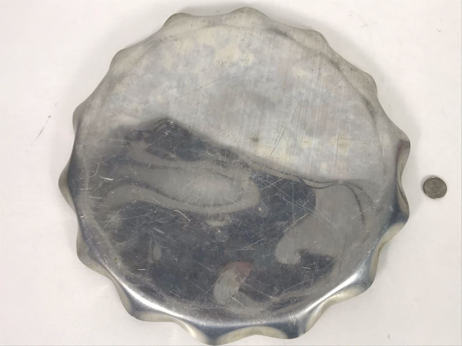 Vintage 1960 Thiokol Chemical Corporation Longhorn Ordnance Works Pewter Metal Tray With Various Missiles 14.5R [Photo 8]