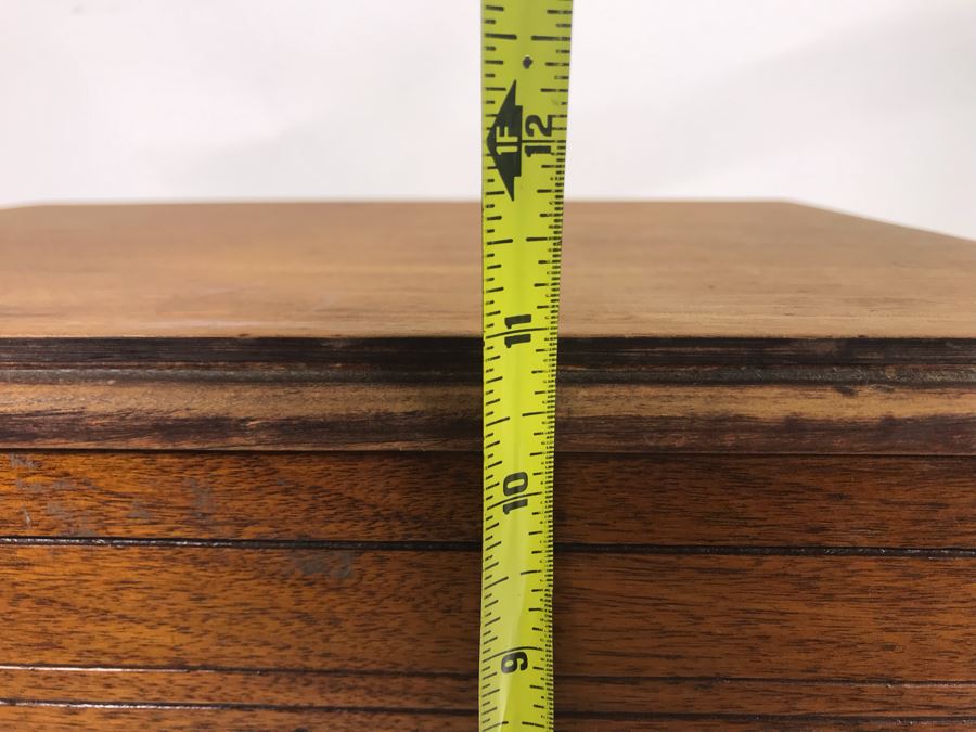 Repurposed Wooden Tube Radio Cabinet Converted To Sewing Box 16W X 12D X 11H [Photo 10]