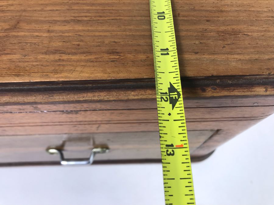 Repurposed Wooden Tube Radio Cabinet Converted To Sewing Box 16W X 12D X 11H [Photo 9]