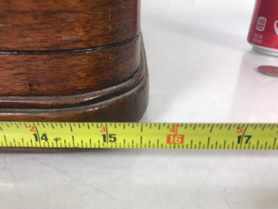 Repurposed Wooden Tube Radio Cabinet Converted To Sewing Box 16W X 12D X 11H [Photo 8]