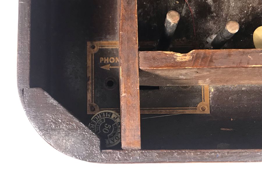 Repurposed Wooden Tube Radio Cabinet Converted To Sewing Box 16W X 12D X 11H [Photo 6]