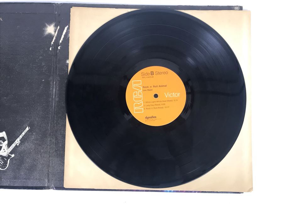 Vintage 1974 Lou Reed Rock N Roll Animal Vinyl Record APL1-0472 [Photo 7]