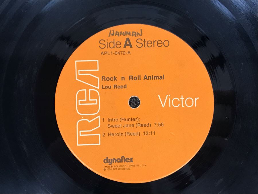 Vintage 1974 Lou Reed Rock N Roll Animal Vinyl Record APL1-0472 [Photo 6]