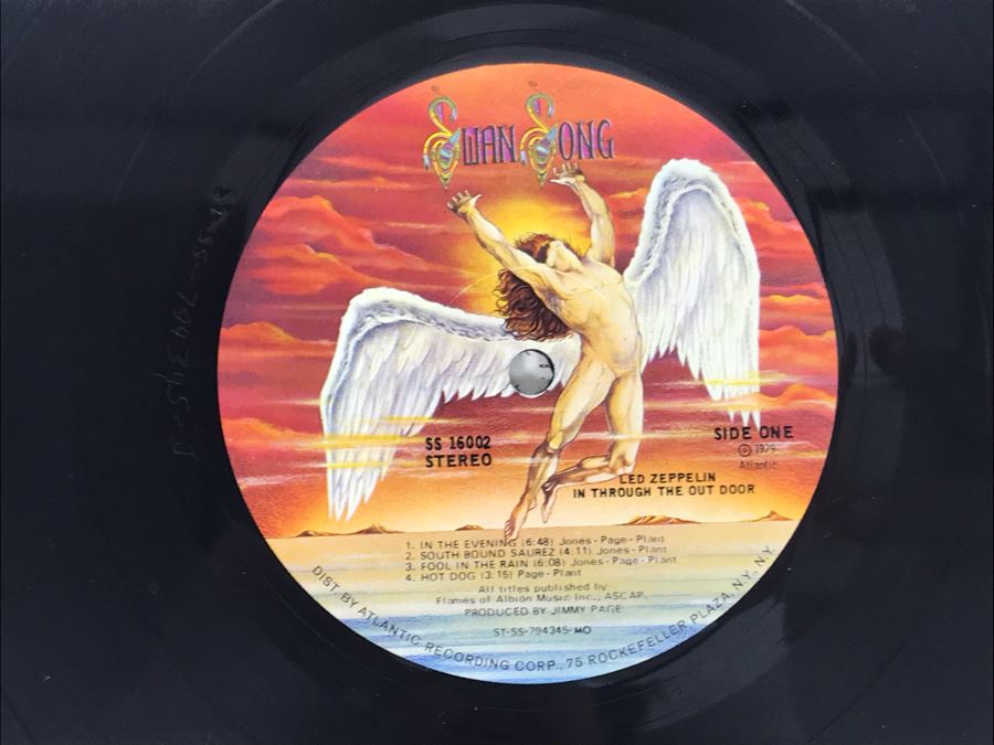 Vintage 1971 Led Zeppelin Untitled SMAS-94019 And 1979 Led Zeppelin In Through The Out Door SS 16002 Vinyl Records [Photo 13]