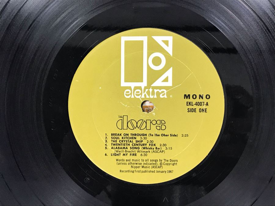The Doors 1967 Debut Album EKL-4007 Mono Break On Through (To The Other Side) [Photo 4]