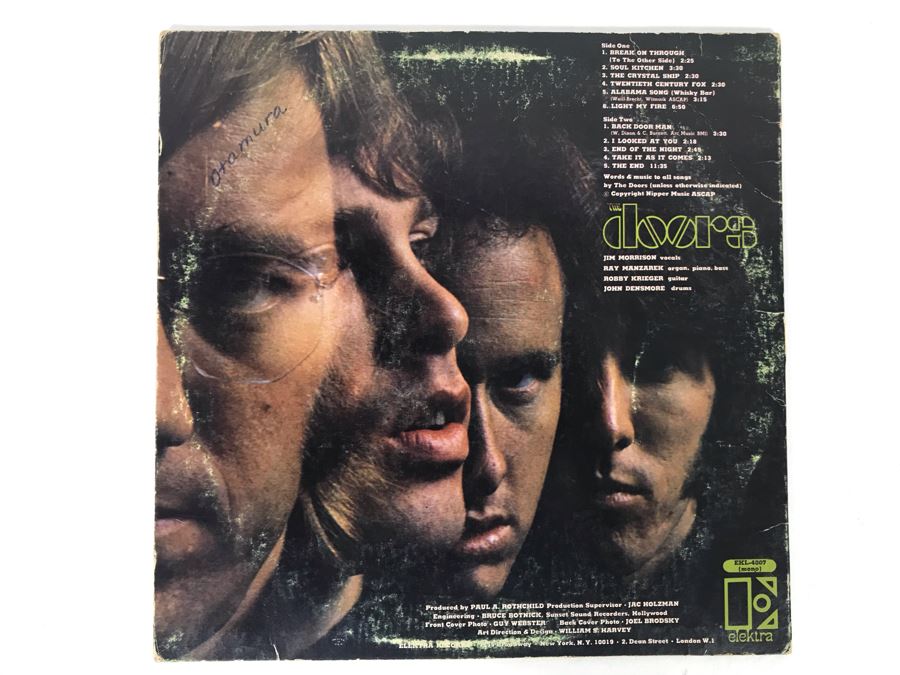 The Doors 1967 Debut Album EKL-4007 Mono Break On Through (To The Other Side) [Photo 2]