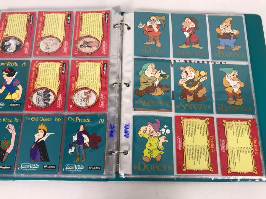 Walt Disneys Snow White And The Seven Dwarfs Skybox Collector Cards With Album Series I And Ii 