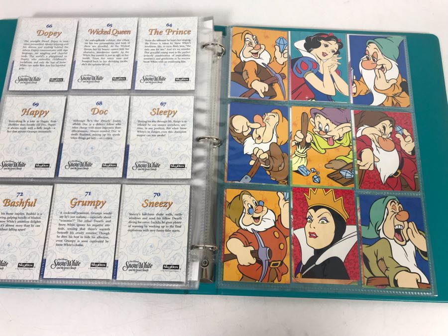 Walt Disneys Snow White And The Seven Dwarfs Skybox Collector Cards With Album Series I And Ii 