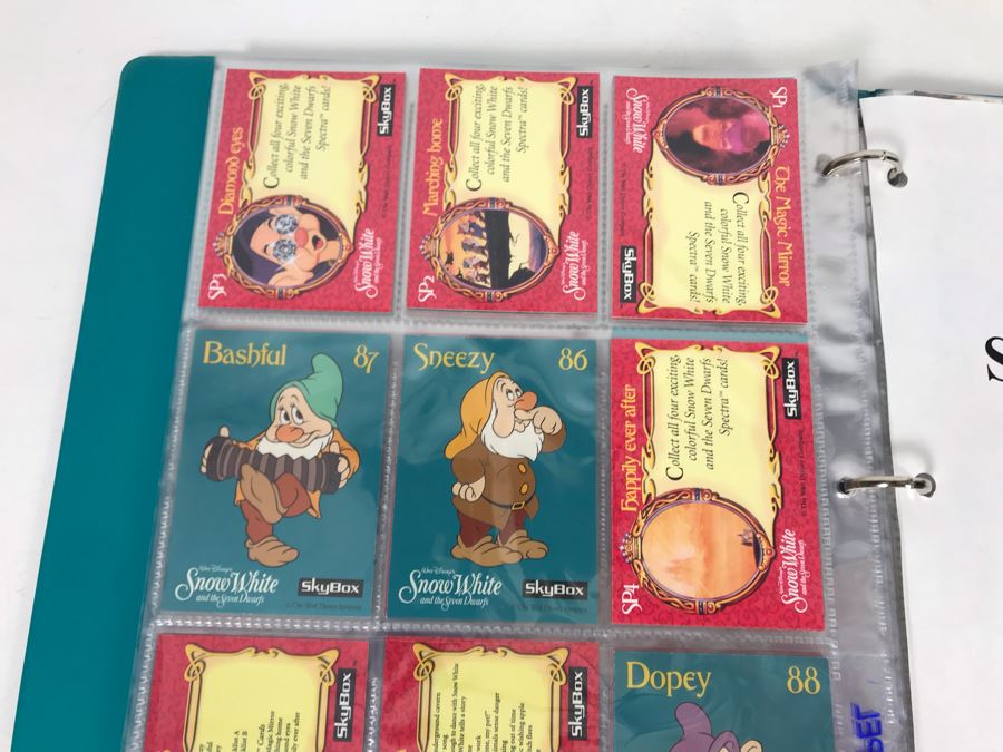Walt Disney's Snow White And The Seven Dwarfs Skybox Collector Cards With Album Series I And II - Over 90 Cards [Photo 20]