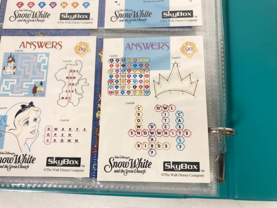 Walt Disney's Snow White And The Seven Dwarfs Skybox Collector Cards With Album Series I And II - Over 90 Cards [Photo 18]