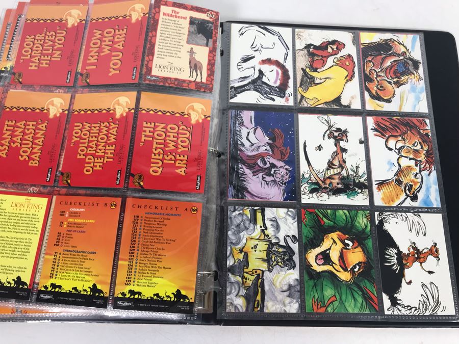 Walt Disney's The Lion King Skybox Collector Cards With Album Series I And II - Over 90 Cards [Photo 14]