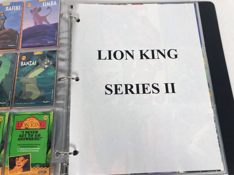 Walt Disney's The Lion King Skybox Collector Cards With Album Series I And II - Over 90 Cards [Photo 10]