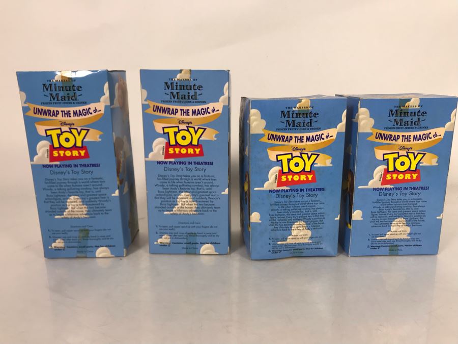 New Disney Toy Story I Minute Maid Woody And Rex Squeeze Bottles - 4 Total [Photo 5]
