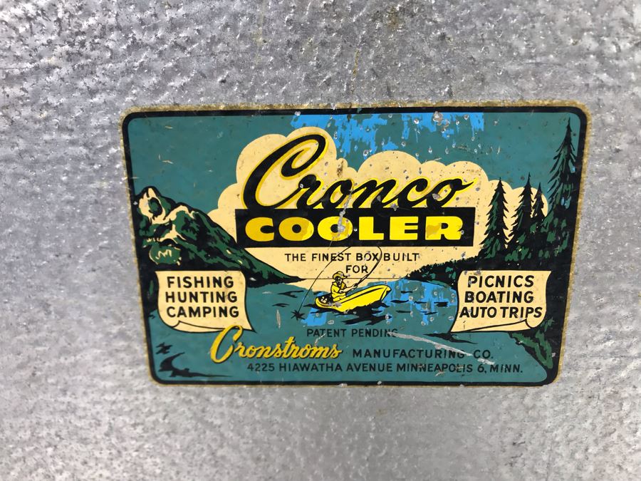 Vintage Aluminum Cronco Cooler By Cronstroms Manufacturing Co 22W X 12D X 13H [Photo 3]