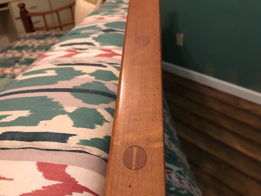 Wooden Daybed With Bedding - Comes With (2) Twin Mattresses 80W X 42D X 42H [Photo 7]