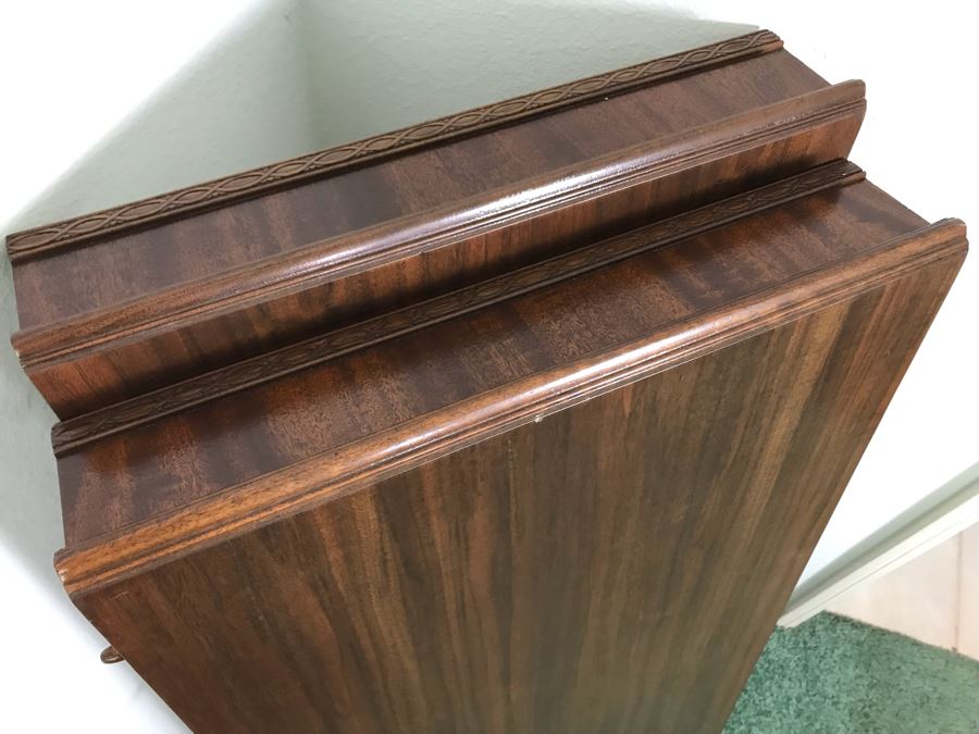 Custom Formal Wooden Dining Table 60W X 44D X 30H With 2 Leaves 18W And (6) Chairs Designed For Cannell & Chaffin Of Los Angeles (Cannell & Chaffin Helped Furnish Hearst Castle) [Photo 22]