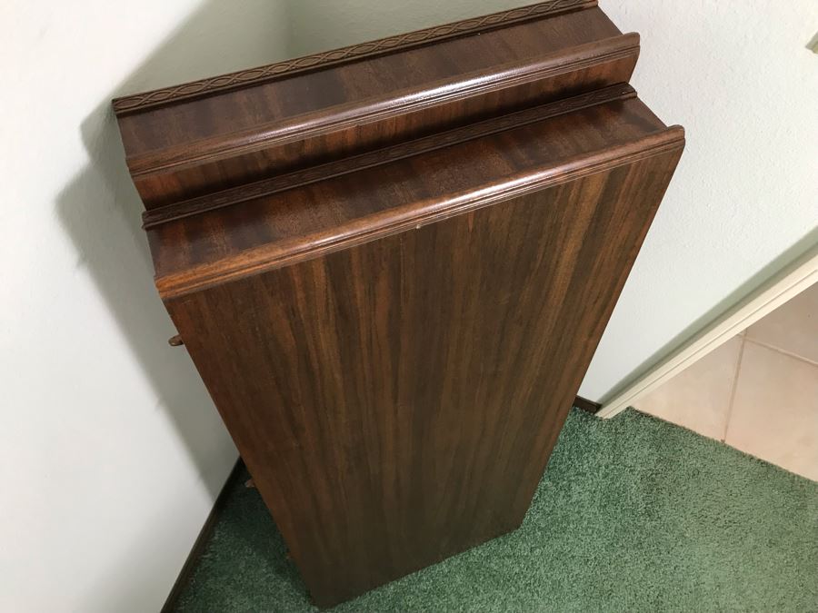 Custom Formal Wooden Dining Table 60W X 44D X 30H With 2 Leaves 18W And (6) Chairs Designed For Cannell & Chaffin Of Los Angeles (Cannell & Chaffin Helped Furnish Hearst Castle) [Photo 21]