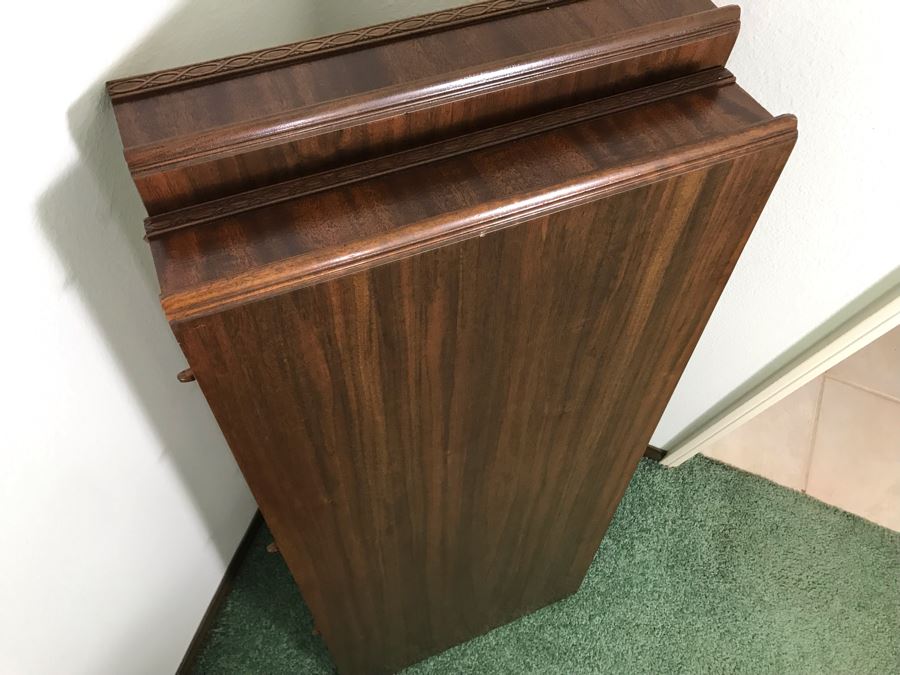 Custom Formal Wooden Dining Table 60W X 44D X 30H With 2 Leaves 18W And (6) Chairs Designed For Cannell & Chaffin Of Los Angeles (Cannell & Chaffin Helped Furnish Hearst Castle) [Photo 20]