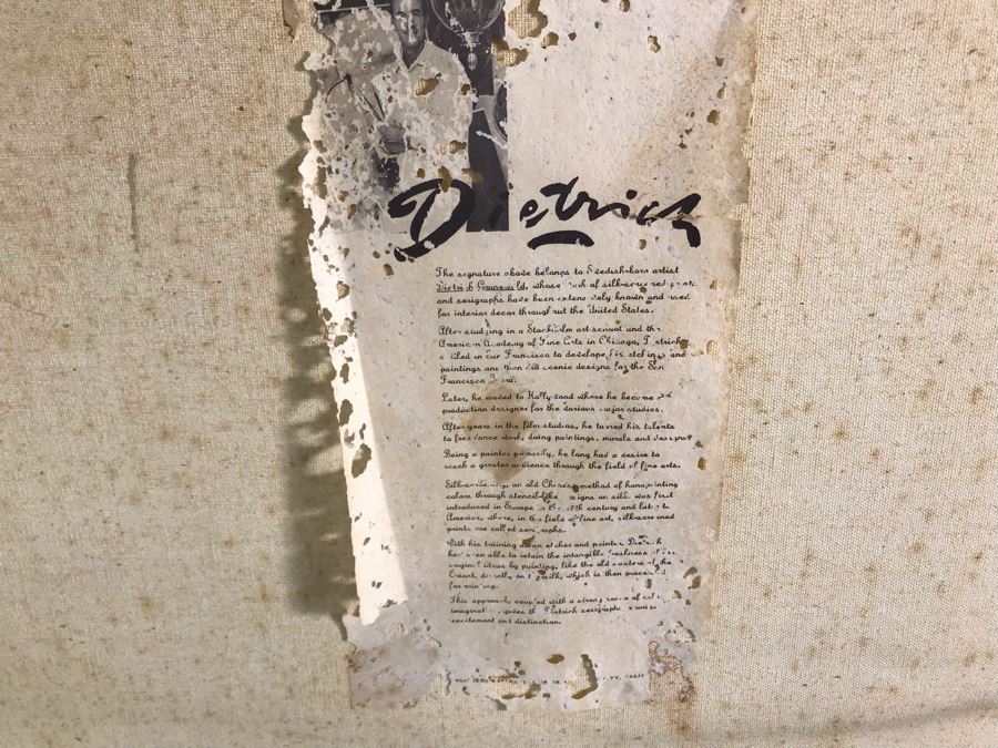 Vintage Mid-Century Large Dietrich Grunewald Serigraph 41W X 54.5H [Photo 6]