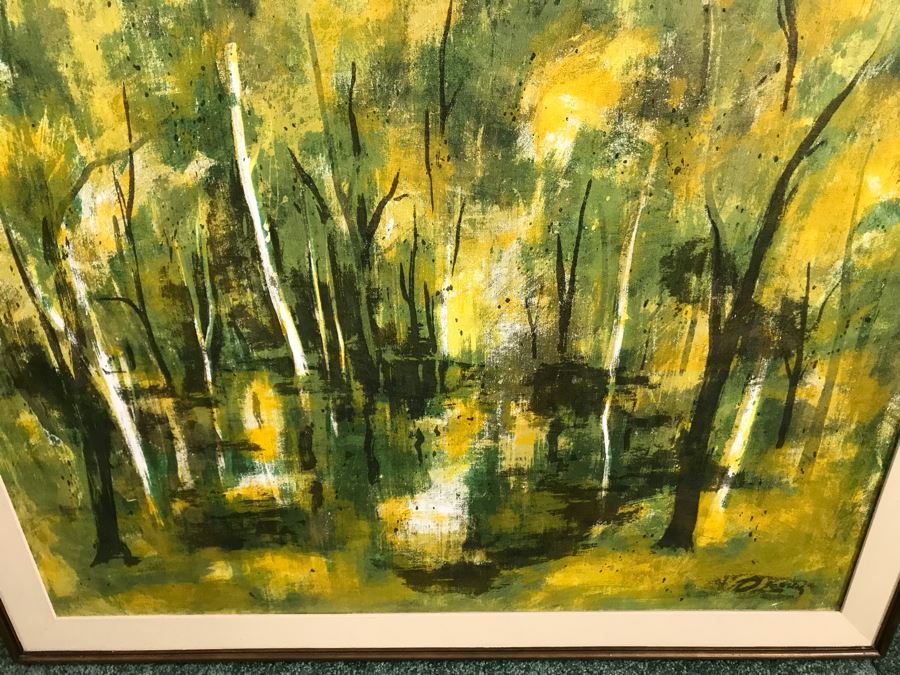 Vintage Mid-Century Large Dietrich Grunewald Serigraph 41W X 54.5H [Photo 2]