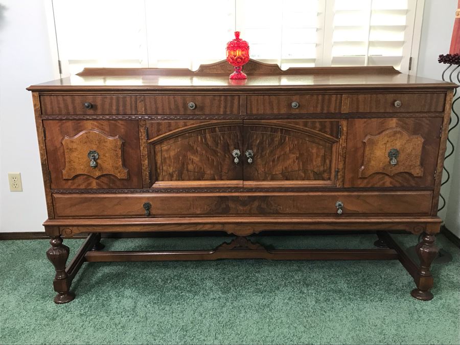 Custom Formal Sideboard Buffet 66W X 23D X 41H Designed For Cannell & Chaffin Of Los Angeles (Cannell & Chaffin Helped Furnish Hearst Castle) [Photo 2]