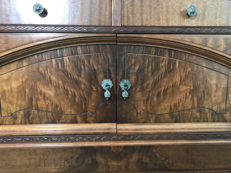 Custom Formal Sideboard Buffet 66W X 23D X 41H Designed For Cannell & Chaffin Of Los Angeles (Cannell & Chaffin Helped Furnish Hearst Castle) [Photo 10]