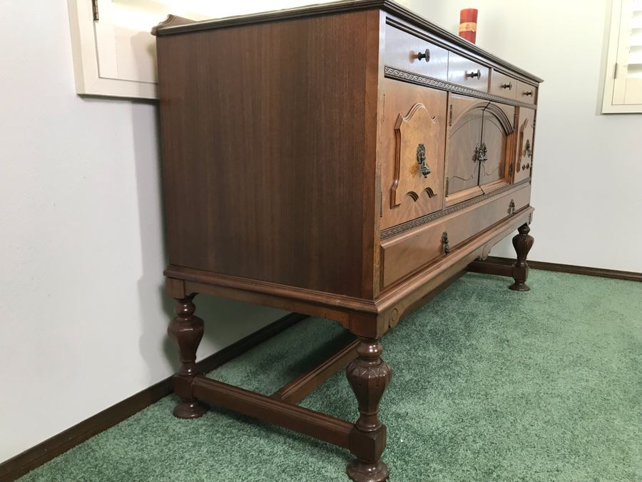 Custom Formal Sideboard Buffet 66W X 23D X 41H Designed For Cannell & Chaffin Of Los Angeles (Cannell & Chaffin Helped Furnish Hearst Castle) [Photo 15]