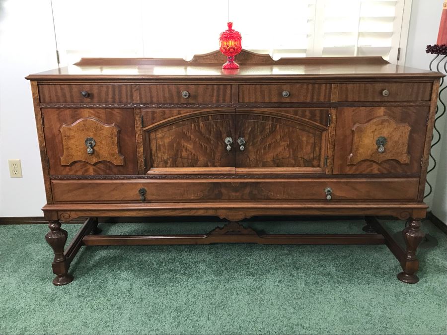 Custom Formal Sideboard Buffet 66W X 23D X 41H Designed For Cannell & Chaffin Of Los Angeles (Cannell & Chaffin Helped Furnish Hearst Castle) [Photo 1]