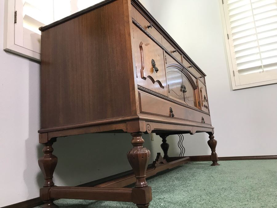 Custom Formal Sideboard Buffet 66W X 23D X 41H Designed For Cannell & Chaffin Of Los Angeles (Cannell & Chaffin Helped Furnish Hearst Castle) [Photo 14]