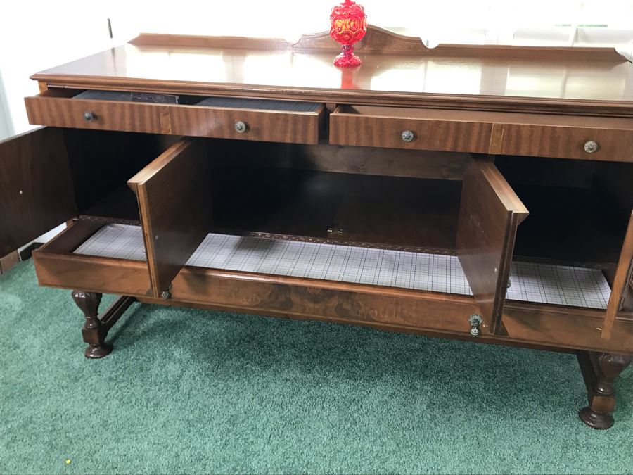 Custom Formal Sideboard Buffet 66W X 23D X 41H Designed For Cannell & Chaffin Of Los Angeles (Cannell & Chaffin Helped Furnish Hearst Castle) [Photo 7]