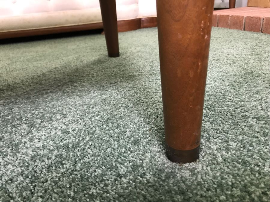 Custom Wooden Mid-Century Coffee Table With 2 Drawers Designed By Freemason / Hollywood Movie Studio Furniture Maker Frank J. Pierce 60W X 27.5W X 17H [Photo 9]