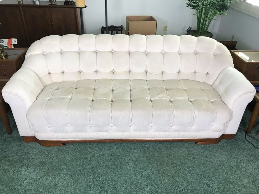 Stunning Custom Tufted Upholstery Sofa With Solid Wooden Base [Photo 2]