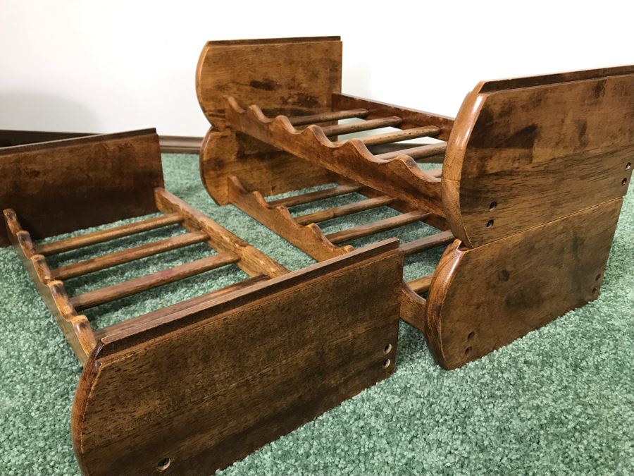 3-Tier Wooden Nesting Wine Bottle Holder 23W X 11D X 17H [Photo 6]