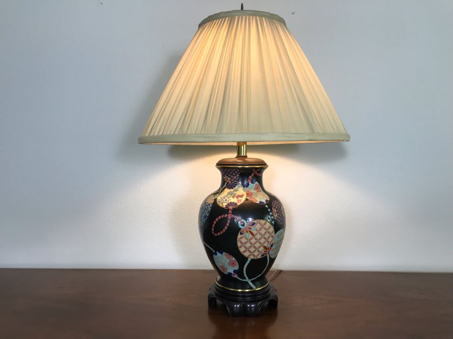 Ethan Allen Chinoiserie Table Lamp 30H