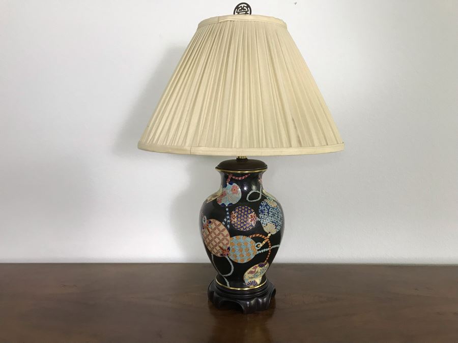 Ethan Allen Chinoiserie Table Lamp 30H