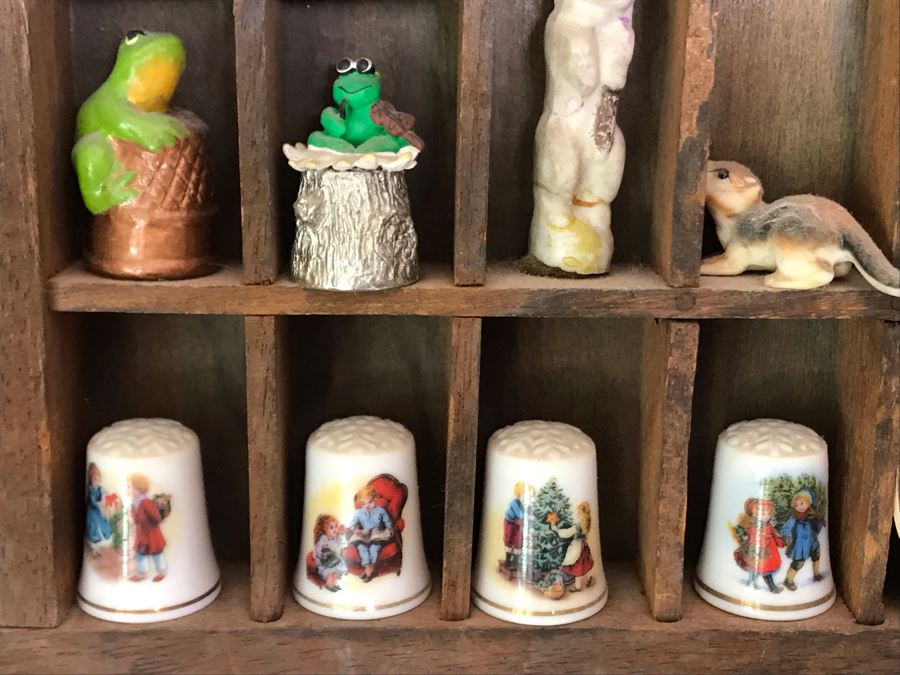 Vintage Printers Typeset Drawer Filled With Various Items (See Photos) 32.5W X 15H [Photo 12]