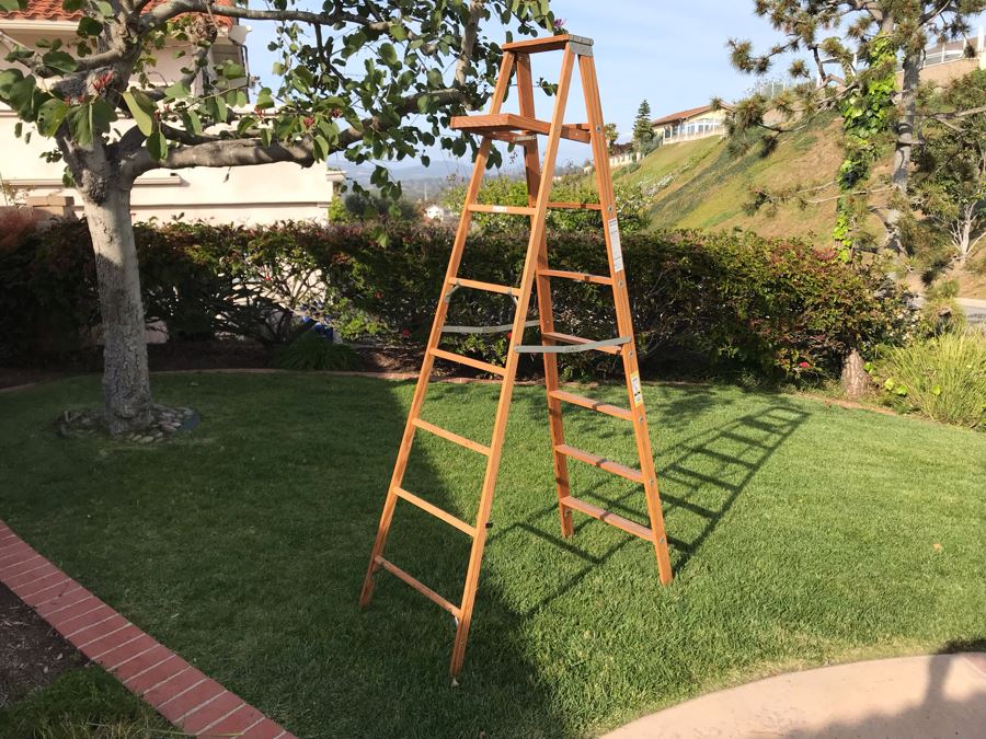 Werner Wooden 8ft Ladder [Photo 1]
