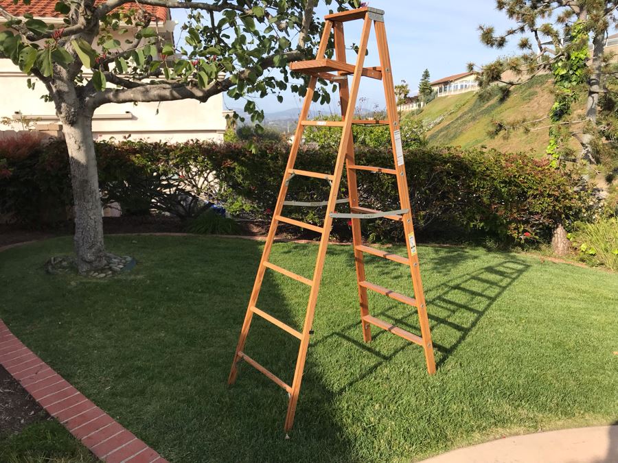 Werner Wooden 8ft Ladder [Photo 3]