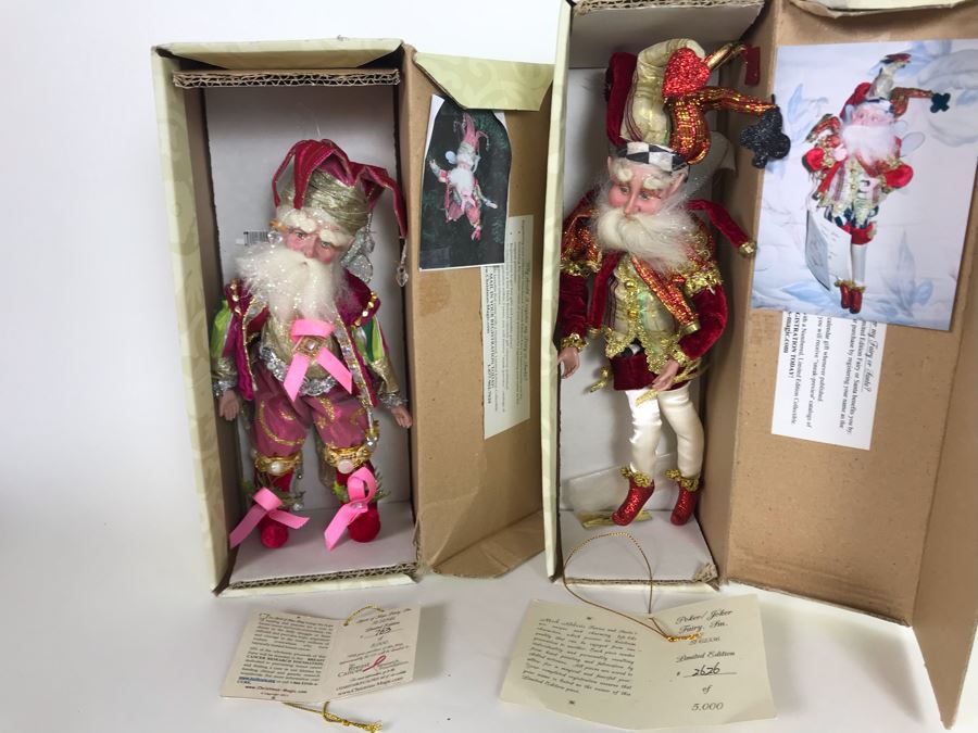 (2) Limited Edition Mark Roberts Fairies With Boxes 10H-11H (One Hand Signed In Pen By Artist) [Photo 1]