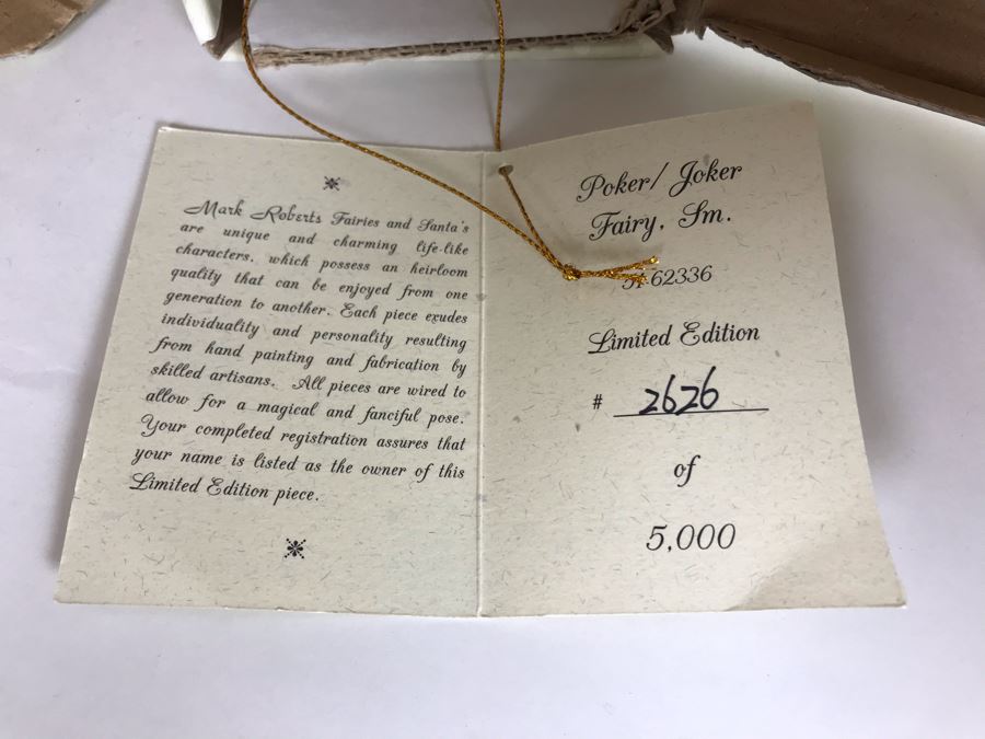 (2) Limited Edition Mark Roberts Fairies With Boxes 10H-11H (One Hand Signed In Pen By Artist) [Photo 11]