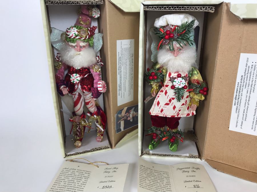 (2) SIGNED Limited Edition Mark Roberts Fairies With Boxes 10H (Both Hand Signed In Pen By Artist) [Photo 4]