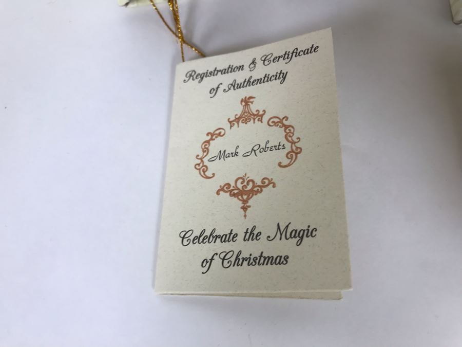 (2) SIGNED Limited Edition Mark Roberts Fairies With Boxes 10H (Both Hand Signed In Pen By Artist) [Photo 13]