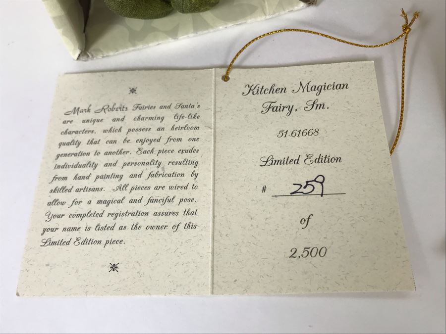 (3) SIGNED Limited Edition Mark Roberts Fairies With Boxes 9H (All 3 Hand Signed In Pen By Artist) [Photo 8]