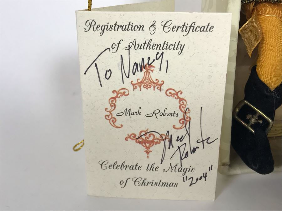 SIGNED Limited Edition Mark Roberts Fairy With Box 9.5H (Hand Signed In Pen By Artist) [Photo 3]