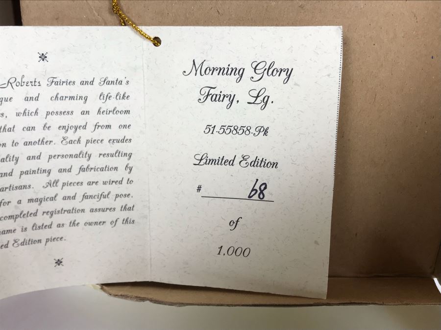 SIGNED Large Limited Edition Mark Roberts Fairy With Box 21H (Hand Signed In Pen By Artist) [Photo 7]