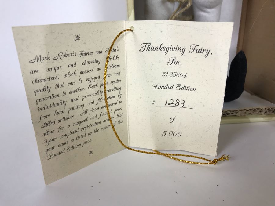 SIGNED Large Limited Edition Mark Roberts Fairy With Box 17H (Hand Signed In Pen By Artist) [Photo 8]