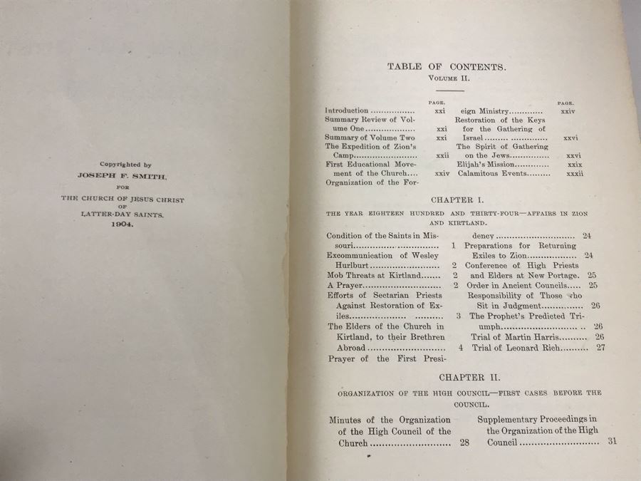 Antique 1902 Book History Of The Church Of Jesus Christ Of Latter-Day Saints Period I. History Of Joseph Smith And 1904 Period II Book [Photo 12]