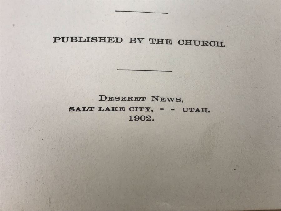 Antique 1902 Book History Of The Church Of Jesus Christ Of Latter-Day Saints Period I. History Of Joseph Smith And 1904 Period II Book [Photo 5]